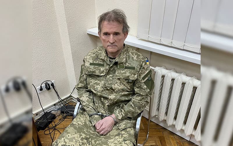 Зеленский заявил о задержании кума Путина Виктора Медведчука