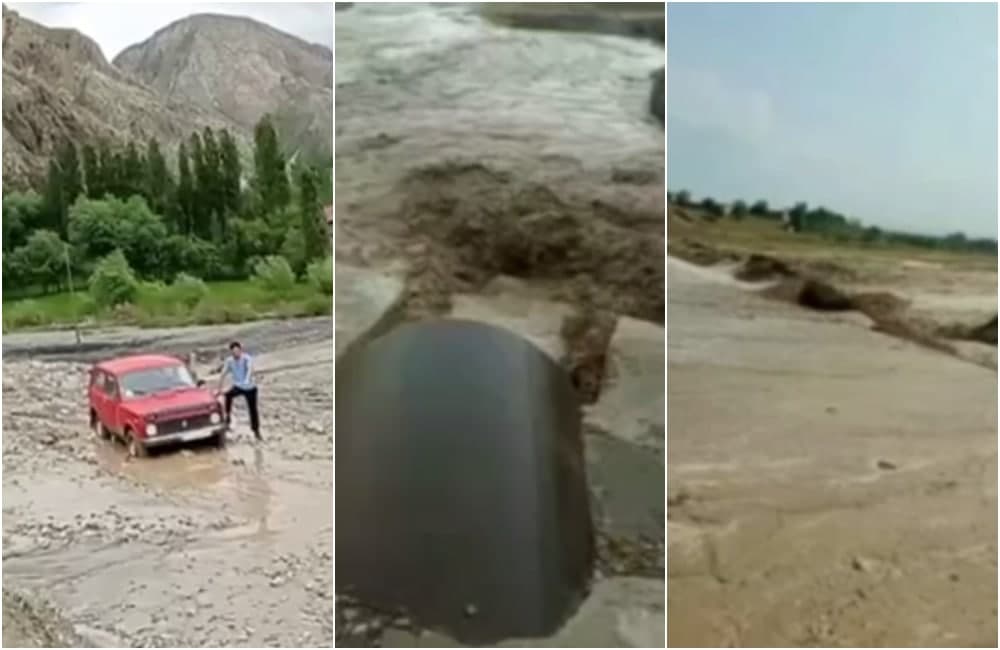 Kuchli yomg‘irlar tufayli bir qator viloyatlarda kuchli sel oqishi kuzatildi