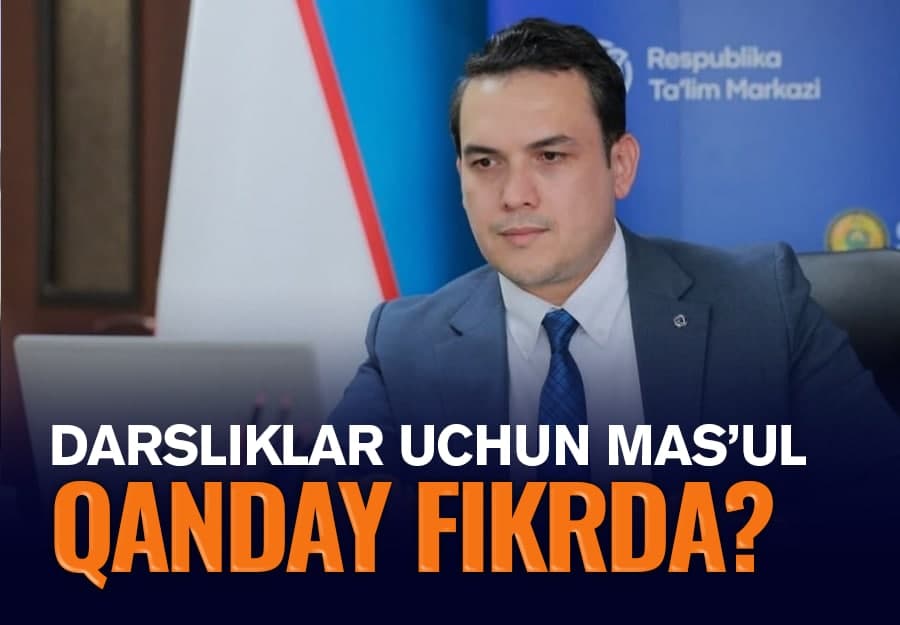 Yangi darsliklar borasida ikki yillik mehnat puchga chiqmasligi kerak - RTM direktori bilan suhbat