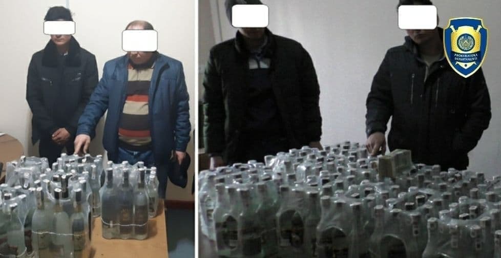 Shumanayda qalbaki alkogol mahsulotlarini sotayotganlar ushlandi