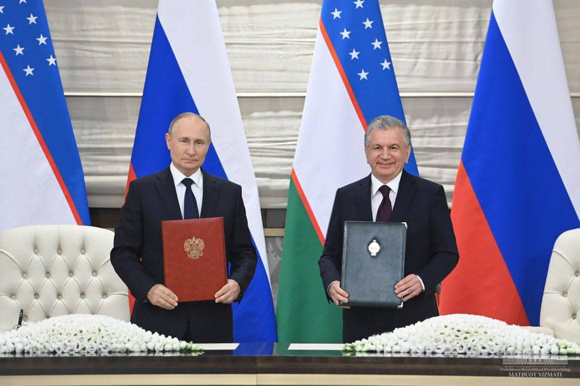 Мирзиёев и Путин подписали декларацию о всеобъемлющем стратегическом партнерстве