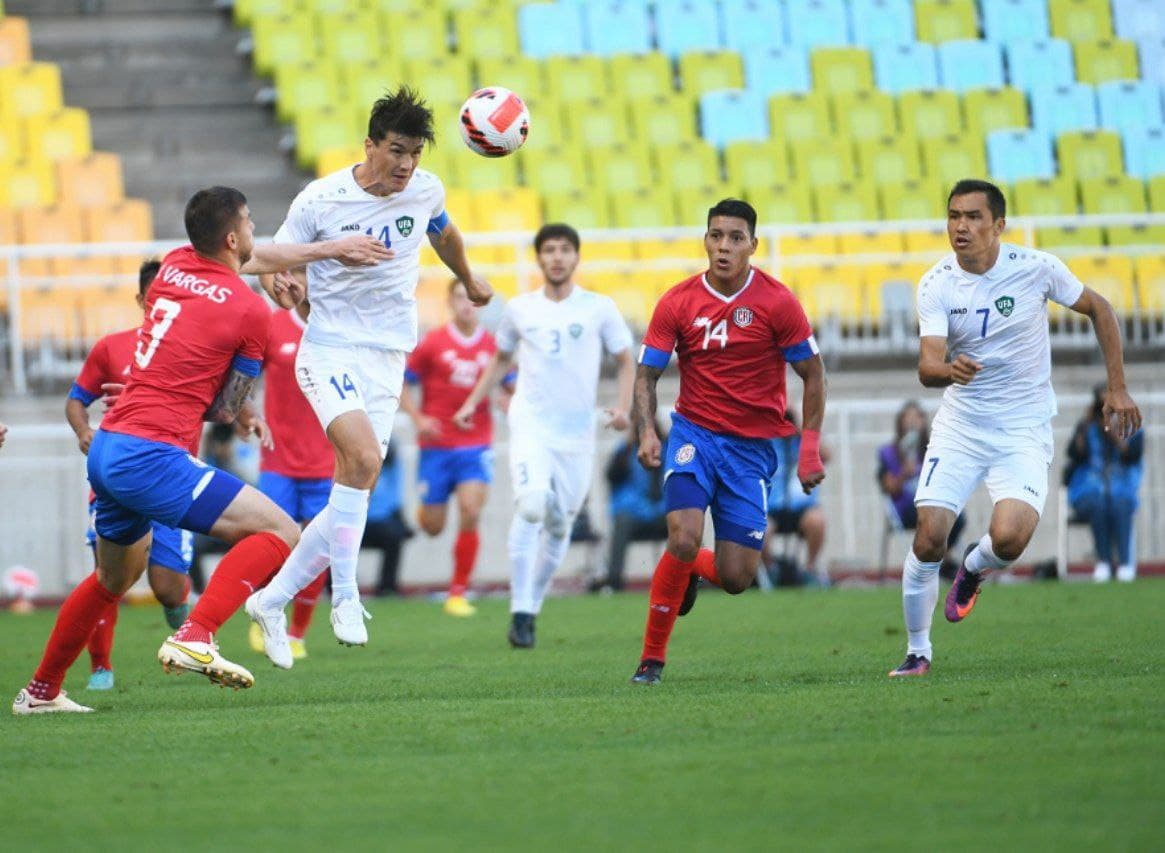 O‘zbekiston Kosta-Rikadan qo‘shimcha daqiqalarda 2 ta gol o‘tkazib, g‘alabani boy berdi