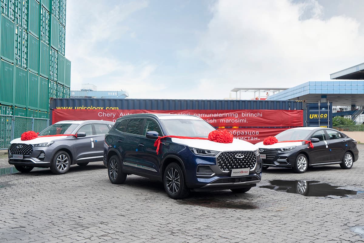 Test batch of Chery cars arriving in Uzbekistan in July