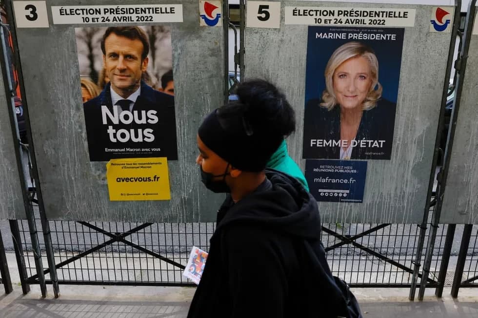 Fransiyadagi saylov natijalari ma’lum: Ikkinchi turga Makron va Le Pen o‘tdi
