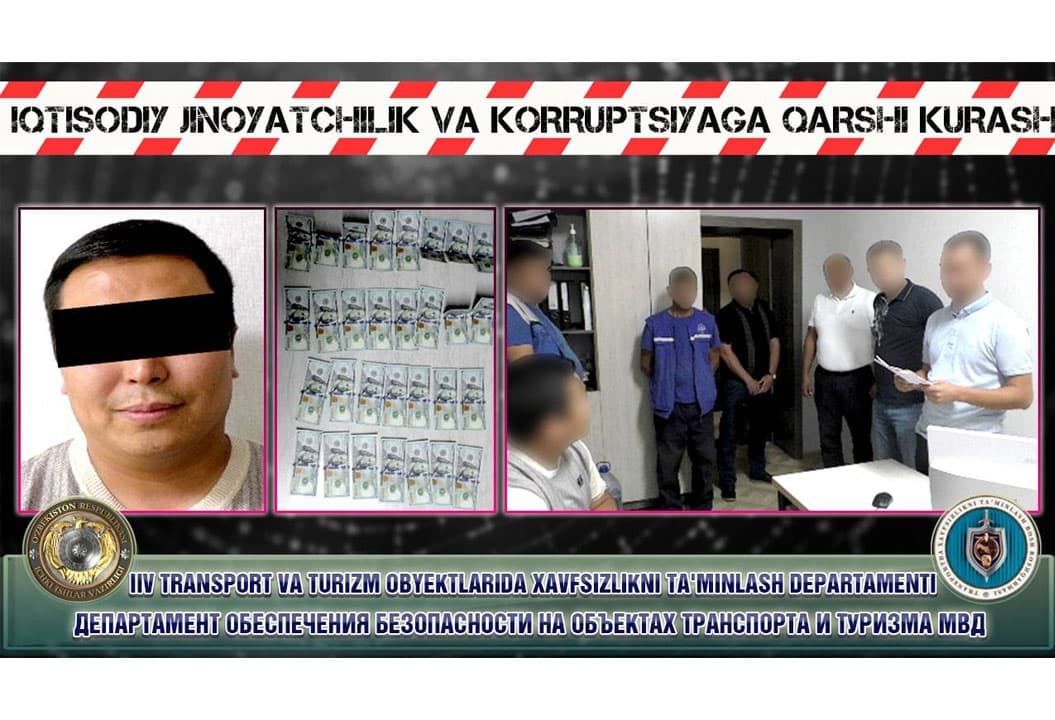 Sirdaryoda aniqlangan moliyaviy kamchiliklar bo‘yicha chora ko‘rmaslik uchun IIB JQB xodimiga pora bermoqchi bo‘lgan sobiq rahbar ushlandi