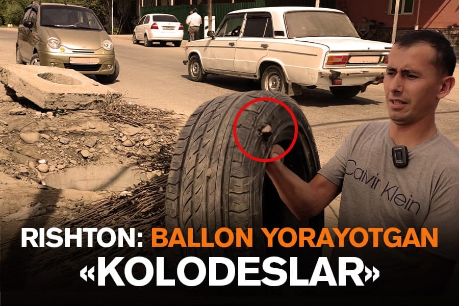 Qo‘l uchida qilingan ish. Rishtonda boshlangan ta’mirlash chala tashlab ketildi