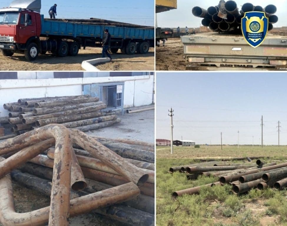 Qashqadaryoda gaz ta’minoti bo‘limi boshlig‘i 190,7 million so‘mlik gaz quvurlarini talon-toroj qildi
