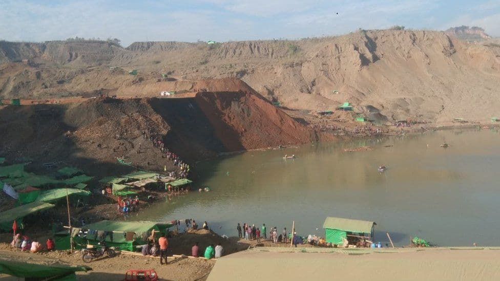 Myanmada nefrit shaxtasida sodir bo‘lgan ko‘chkidan so‘ng 70 kishi bedarak yo‘qoldi