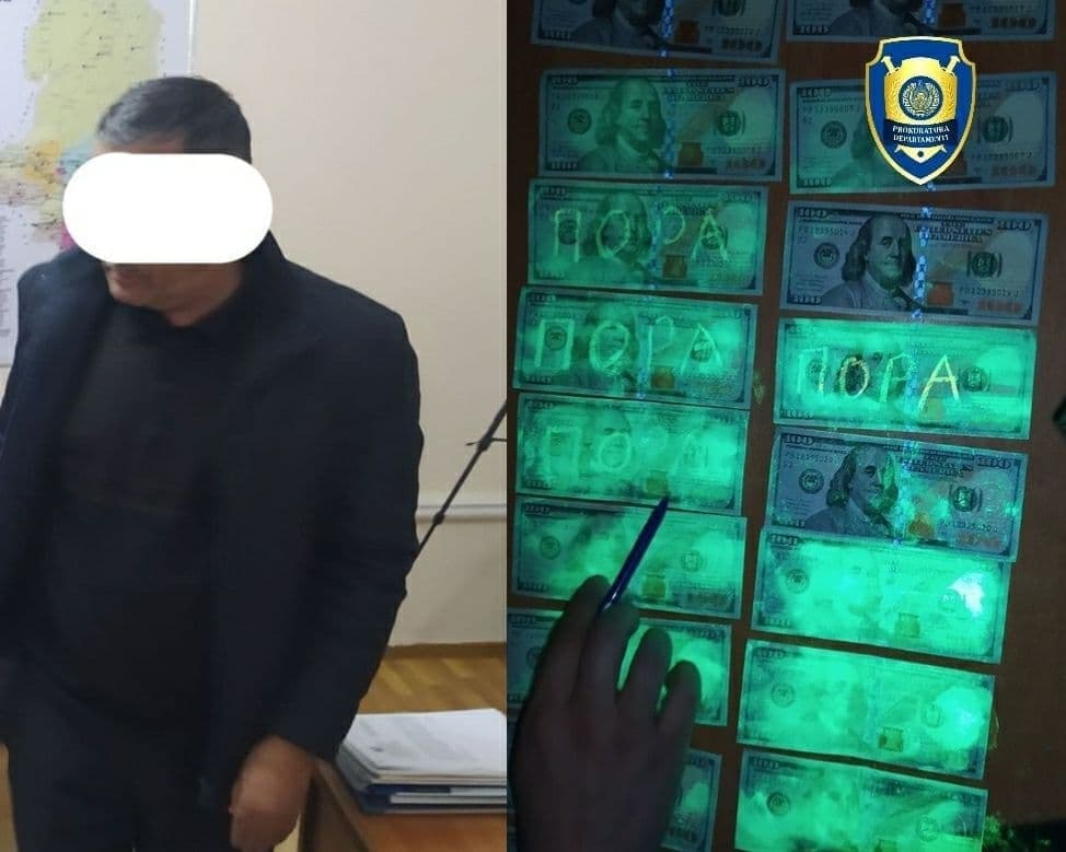 Kattaqo‘rg‘onda tadbirkordan 2 000 dollar pora olgan xalq ta’limi bo‘limi mutaxassisi ushlandi