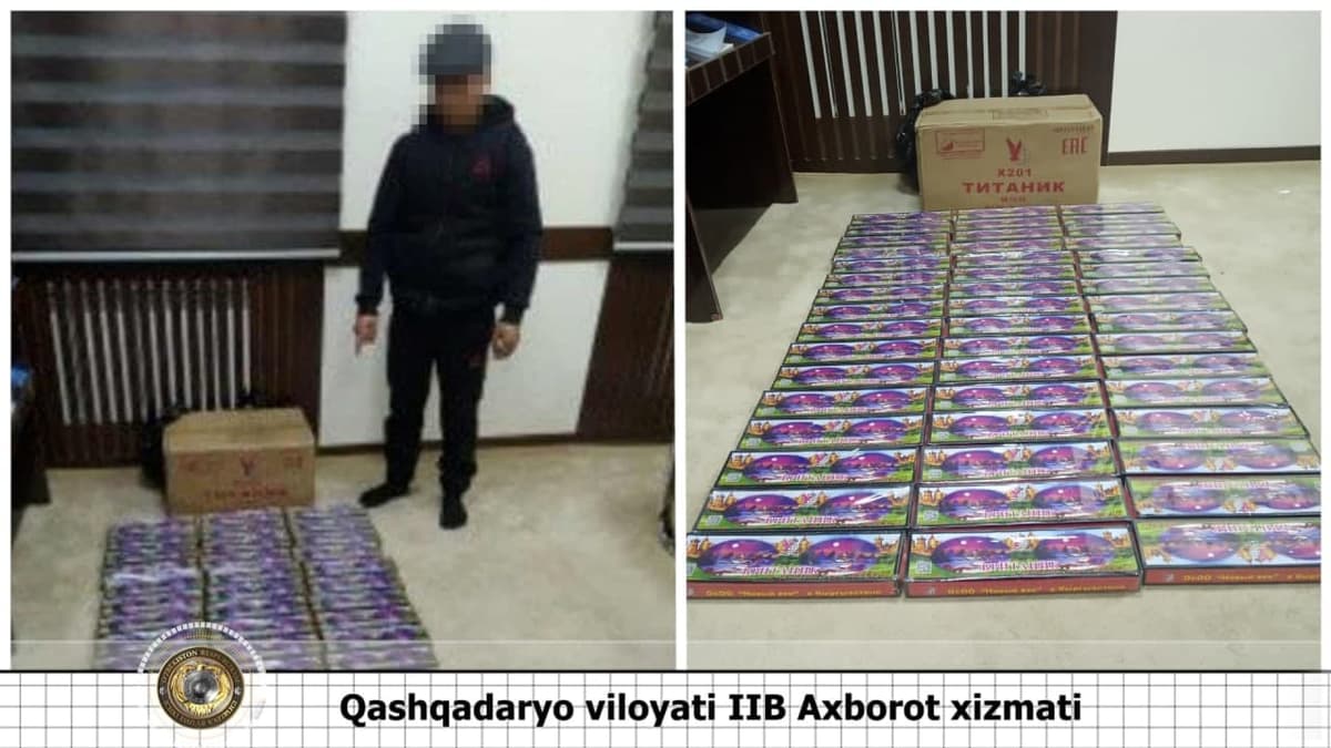 Qashqadaryoda 480 quti pirotexnika vositalari ushlandi