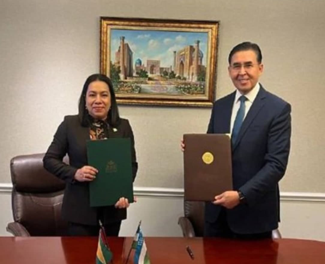 O‘zbekiston Gayana bilan diplomatiya munosabatlarini o‘rnatdi