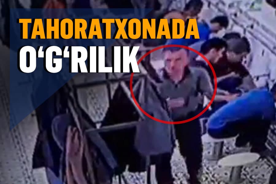 Toshkentdagi masjid tahoratxonasida o‘g‘rilik sodir bo‘ldi