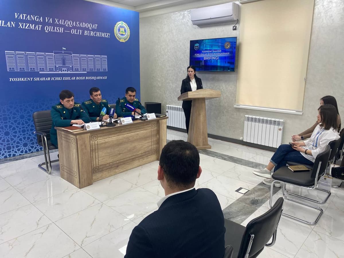 В ГУВД рассказали, какой вид преступления стал самым распространённым в Ташкенте