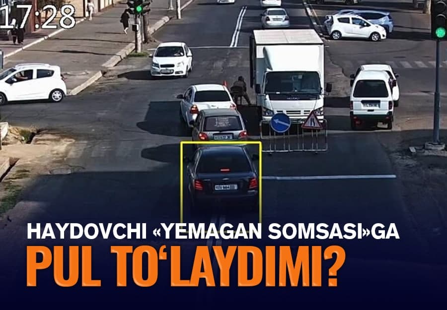 Toshkentdagi chorrahada haydovchilarga kamera nohaq jarima yozdi: YHXB jarima sud orqali bekor qilinishini aytmoqda