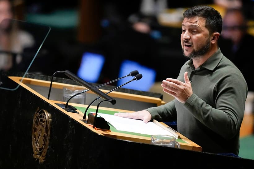 Zelenskiy BMT Bosh Assambleyasida don va yadro quroli haqida gapirdi