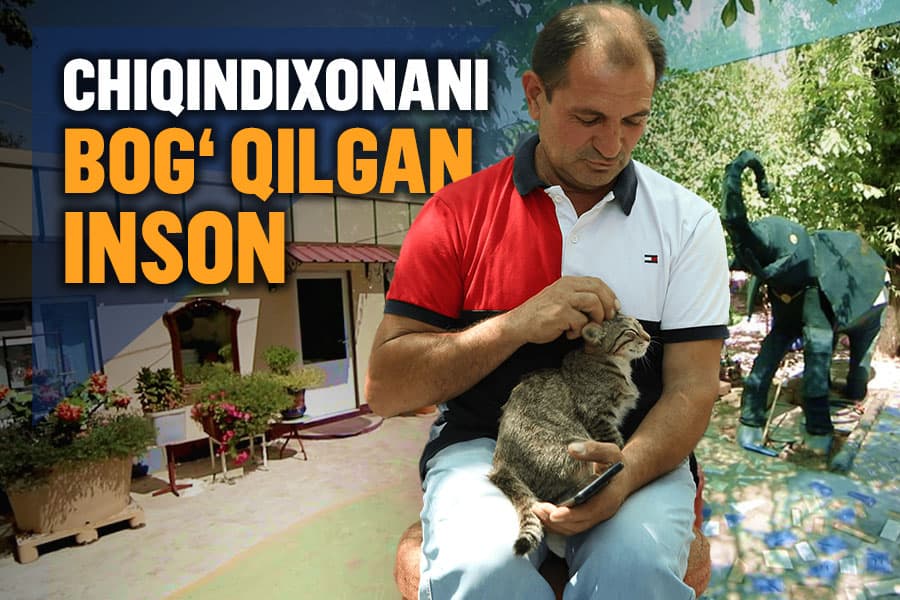 "Yoshlarga o‘qimasangiz, men bilan shu yerda ishlaysiz deyman" - 20 yilda chiqindixonani bog‘ga aylantirgan erkak