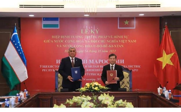 O‘zbekiston va Vetnam o‘rtasida jinoyat ishlari bo‘yicha huquqiy yordam to‘g‘risida shartnoma imzolandi