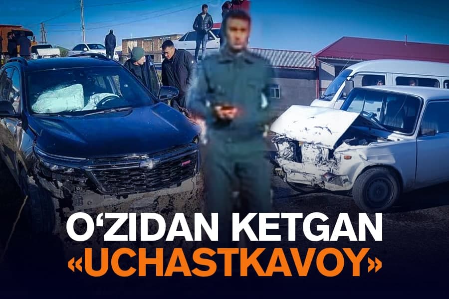 Самарқандда ўзганинг машинасида ЙТҲ содир этган профилактика инспектори лавозимидан озод этилди