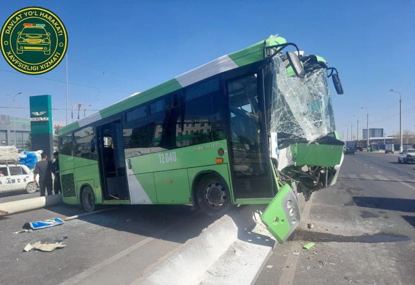 Road accident involving a passenger bus occurred in Tashkent