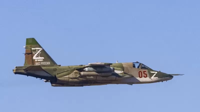 Belgorod oblastining Ukraina chegarasiga yaqin hududida Su-25 quladi