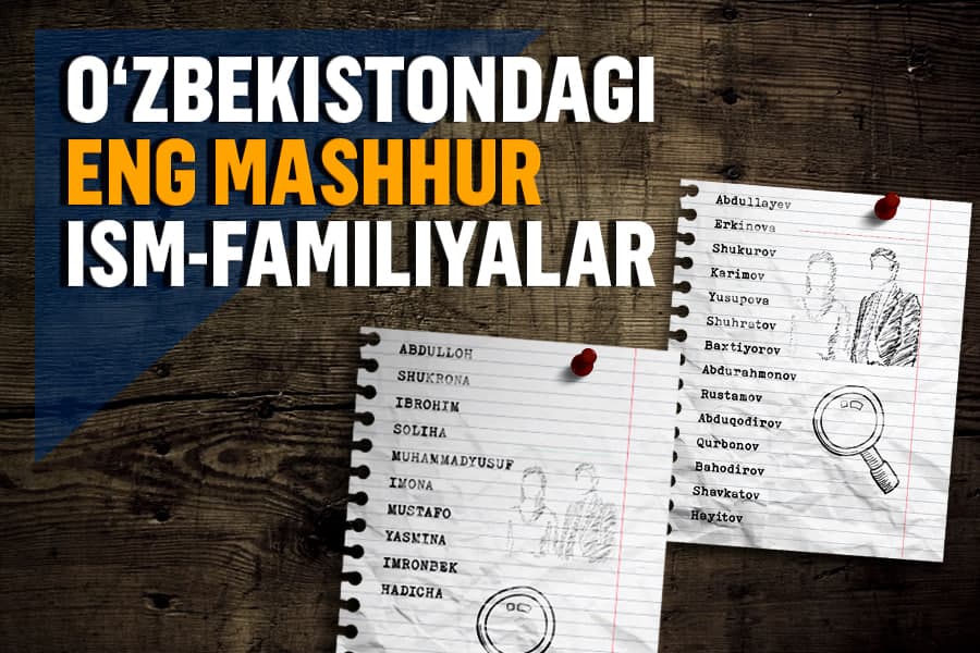 Энг машҳур фамилия – Бахтиёров. Энг машҳур исмлар – Муҳаммадали ва Солиҳа