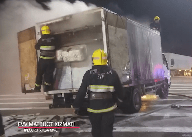 В тоннеле на перевале «Камчик» вспыхнул пожар — видео