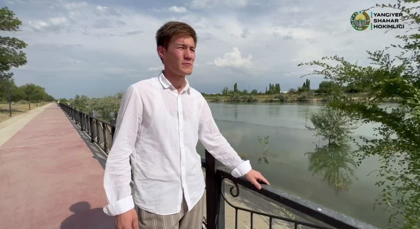 Сирдарёда 21 ёшли йигит чўкиб кетаётган она ва болани қутқариб қолди