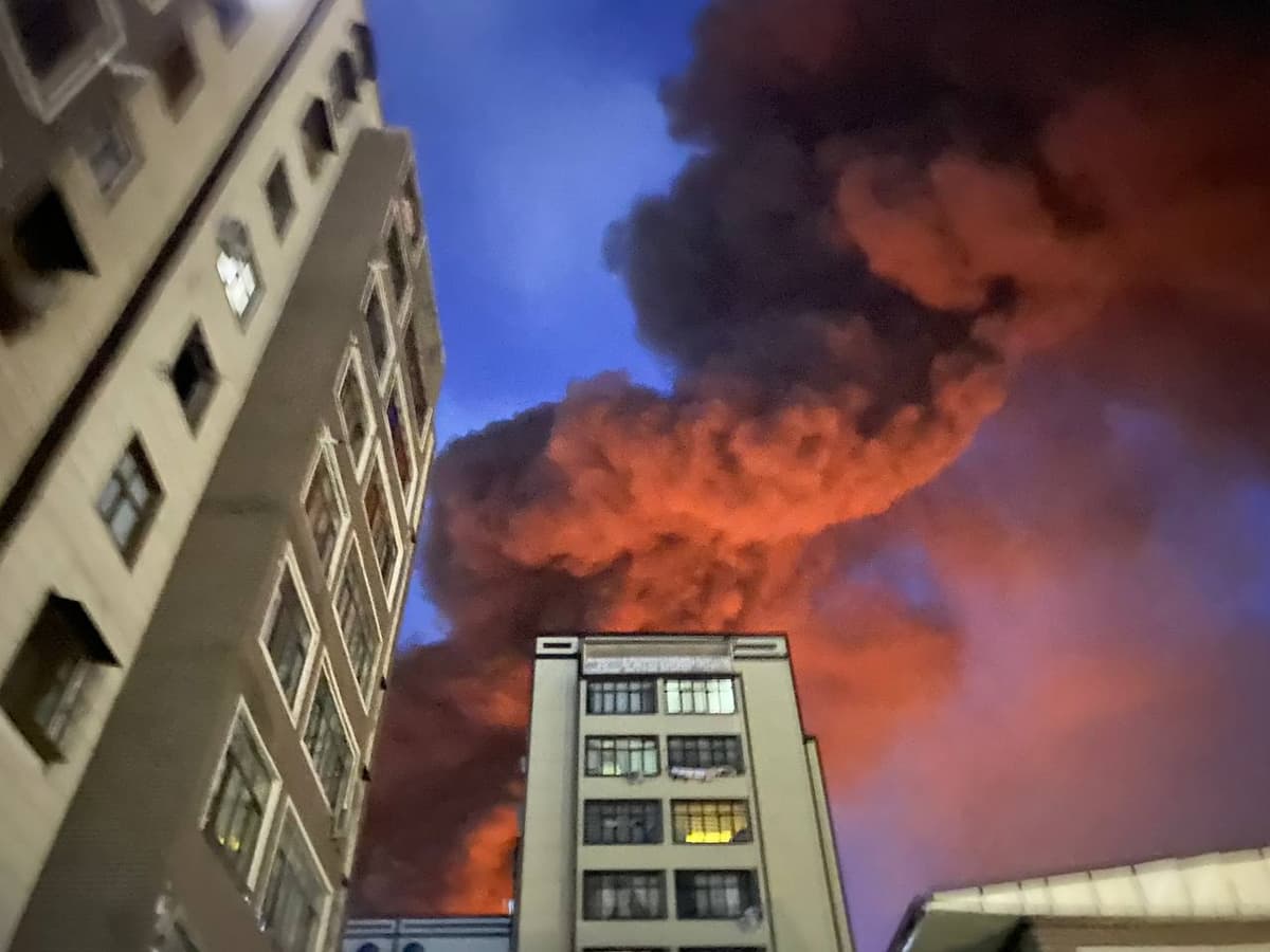 Последствия взрыва и пожара в Сергели. Фото и видео