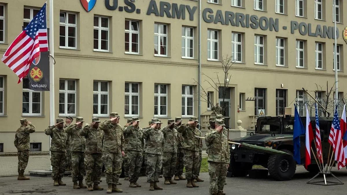 Polşada AQŞ armiyasining birinçi doimiy garnizoni iş boşladi