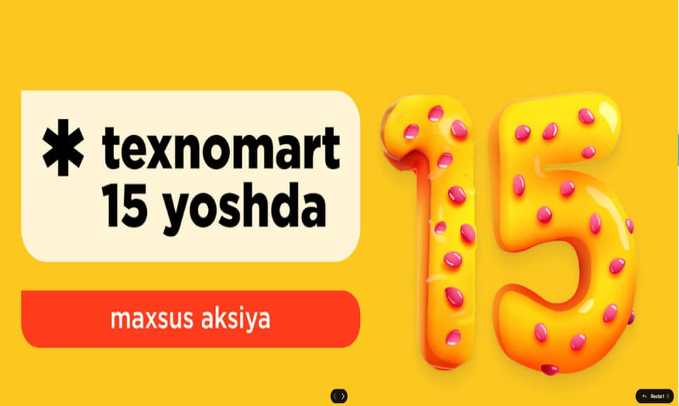 Texnomart – 15 yoshda!