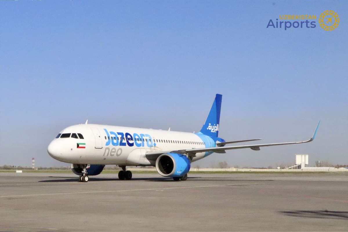 Jazeera Airways Al-Kuvaytdan Samarqandga parvozlarni yo‘lga qo‘ydi