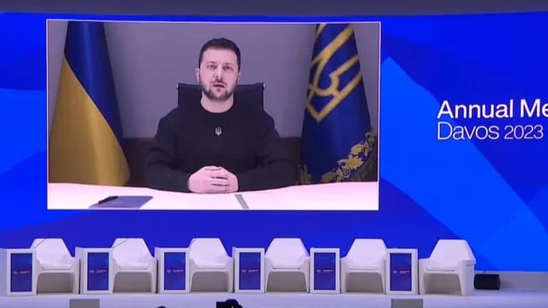 «Ikkilanishni bas qiling». Zelenskiy Davos ishtirokchilarini Rossiya yurishi boshlanguncha Ukrainaga tank berishga chaqirdi