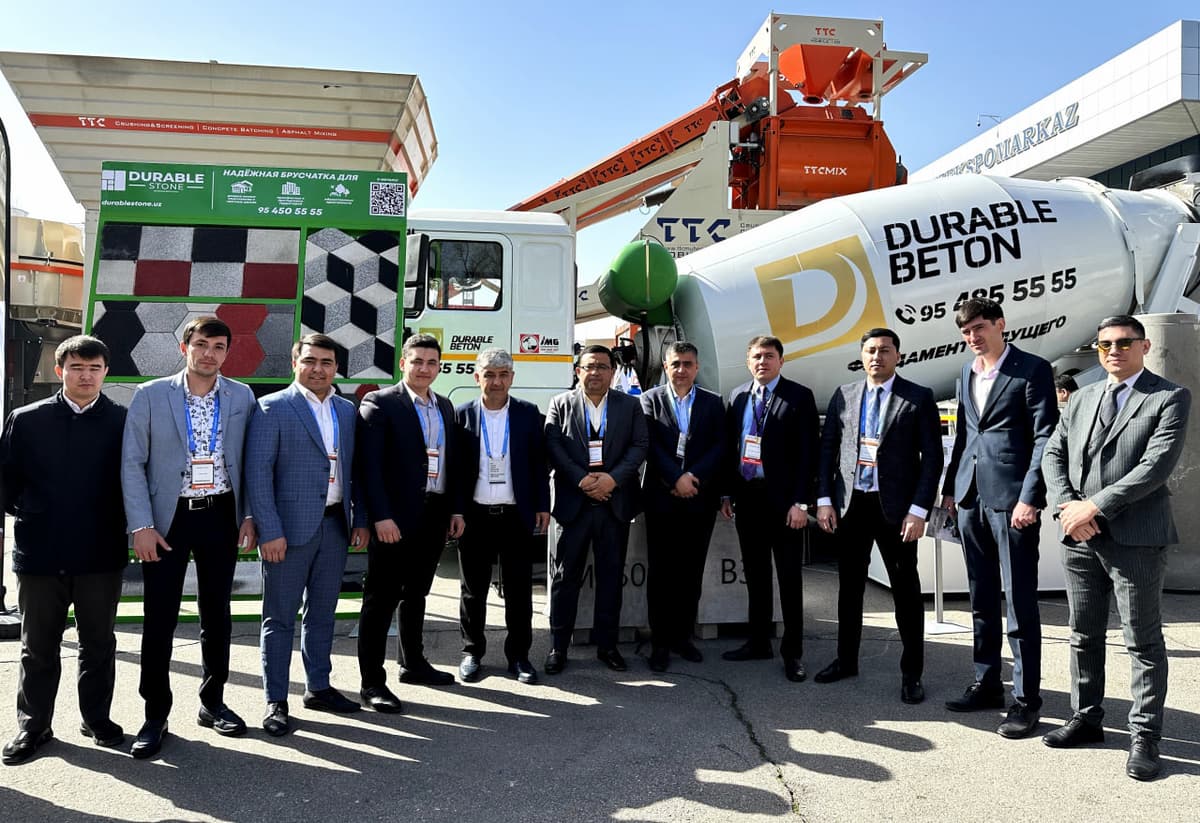 “Durable Beton” barcha turdagi mustahkam beton mahsulotlarini namoyish etmoqda