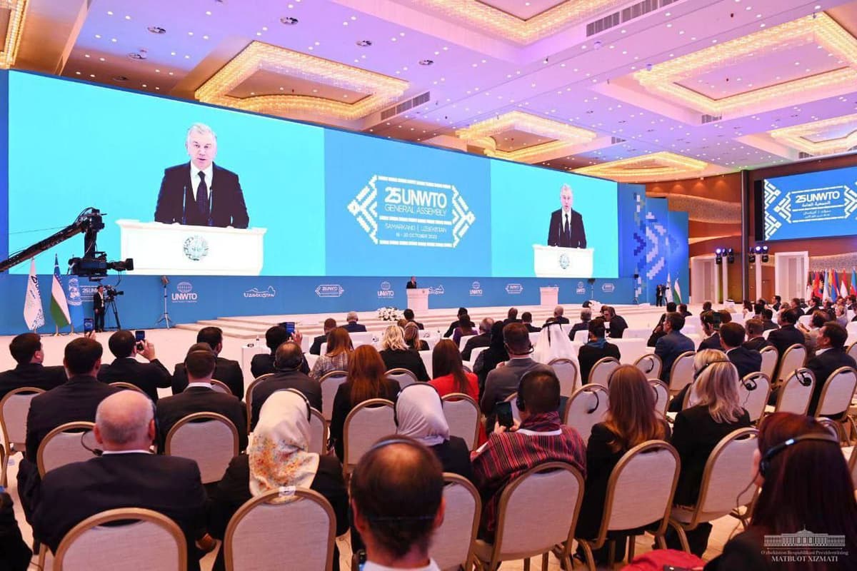 Shavkat Mirziyoyev UNWTO Bosh Assambleyasi ochilish marosimida bir qator yangi tashabbuslarni ilgari surdi