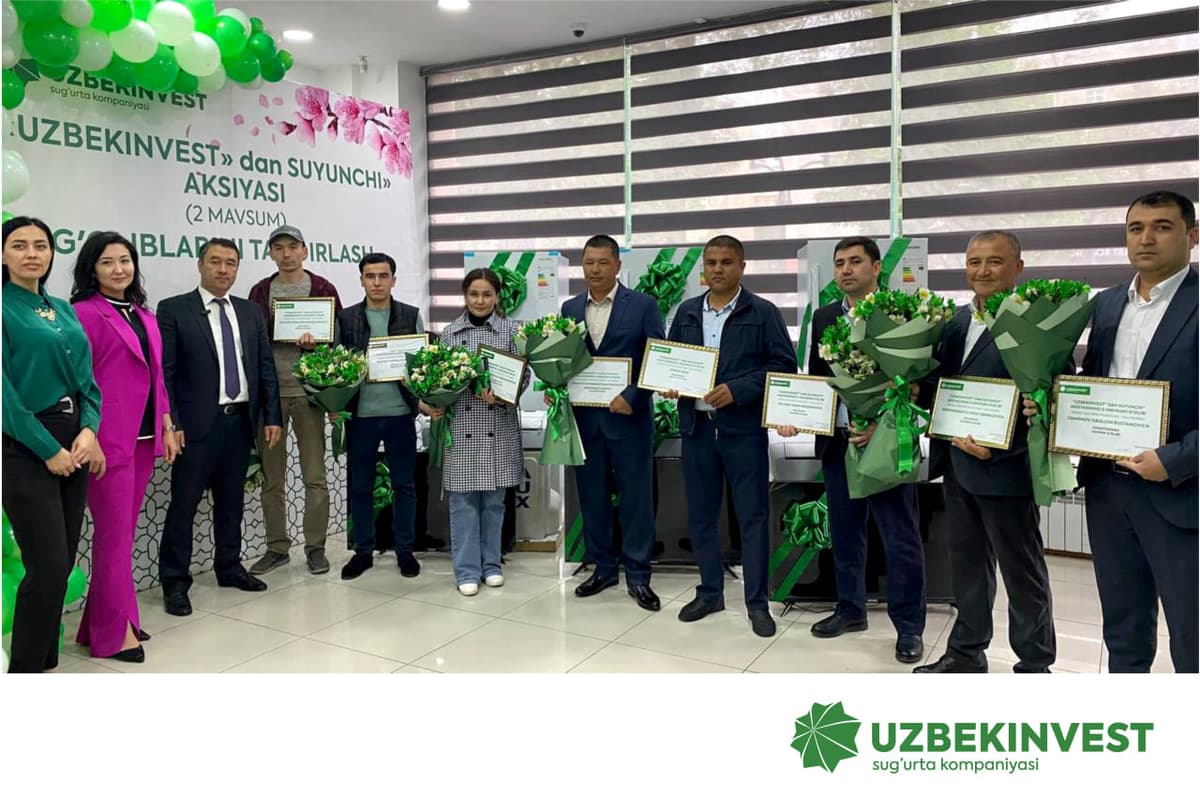 “Özbekinvest” kompaniyasi “Özbekinvestdan suyunçi -2” aksiyasi ğoliblariga sovğalarni topşirdi.