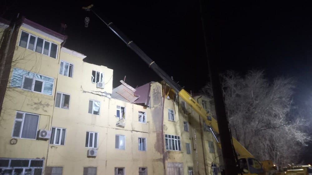 В Нукусе произошел взрыв газа в многоквартирном доме — видео