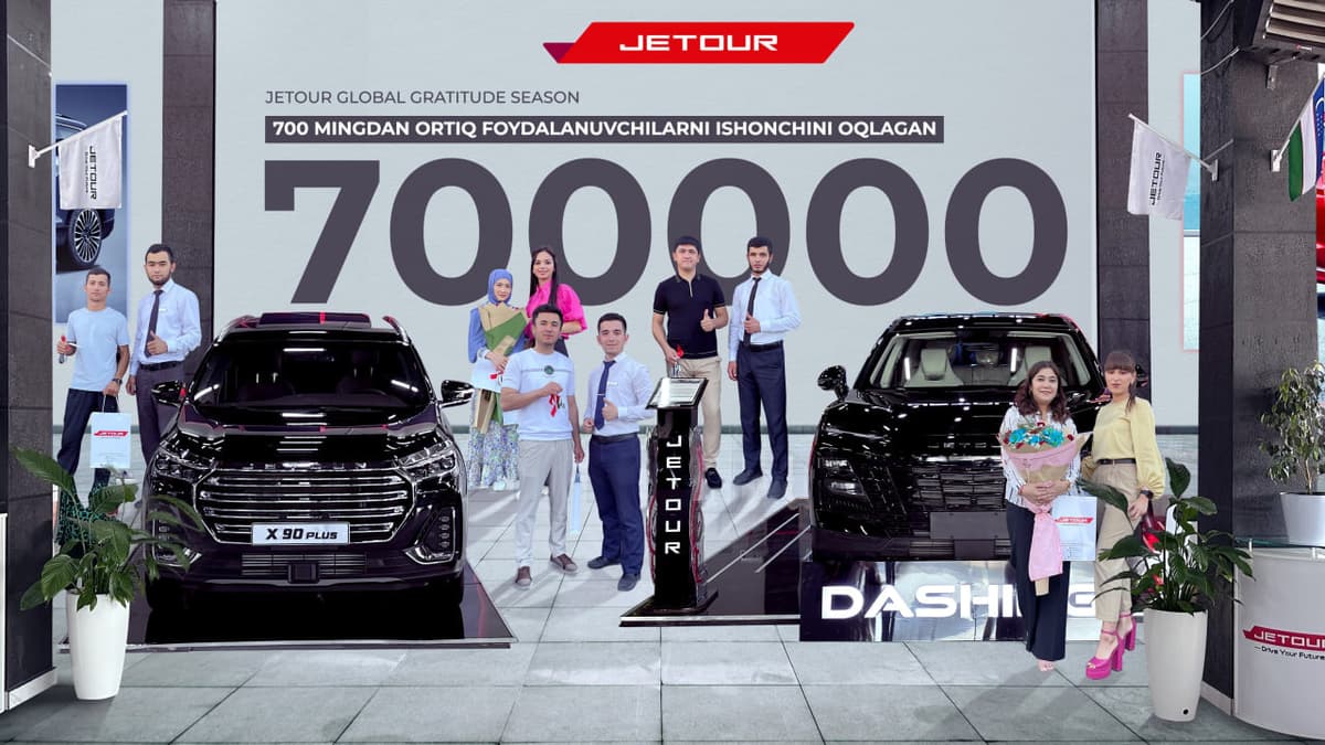 Jetour дунё бўйлаб 700 000 мижоз ишончини оқлади