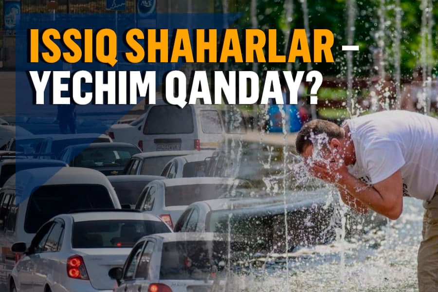 Yozda katta shaharlarni qanday qilib salqin saqlash mumkin?
