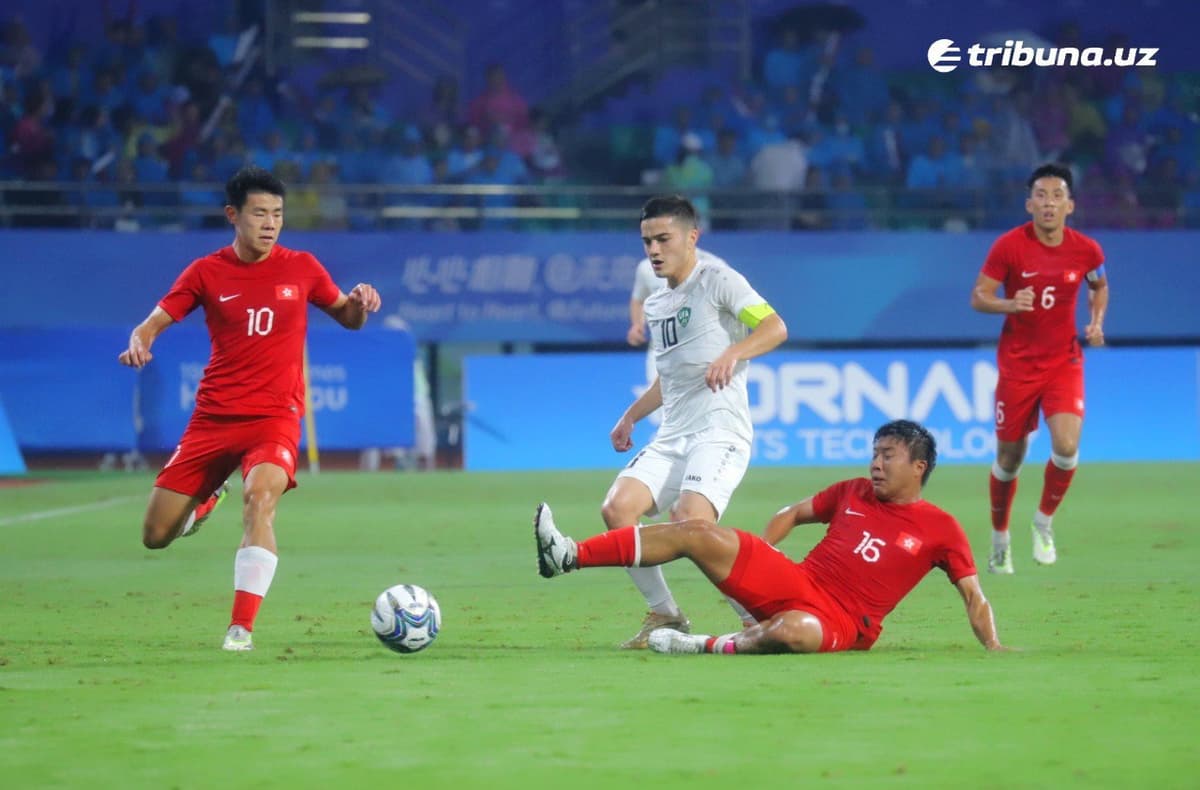 Osiyo O‘yinlari-2022. O‘zbekiston turnirni Hongkong ustidan qiyin g‘alaba bilan boshladi