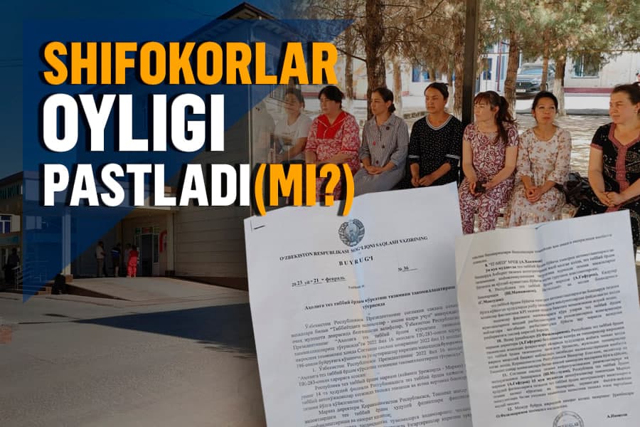 Oyligi pastlagan shifokorlar: sog‘liqni saqlash vaziri o‘z buyrug‘ini himoya qiladimi?