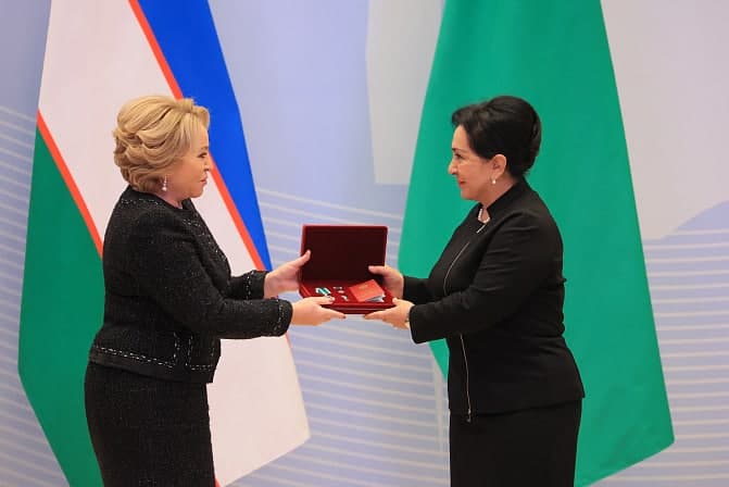 Norboyeva Putinning topshirig‘iga ko‘ra Rossiya davlat mukofoti bilan taqdirlandi