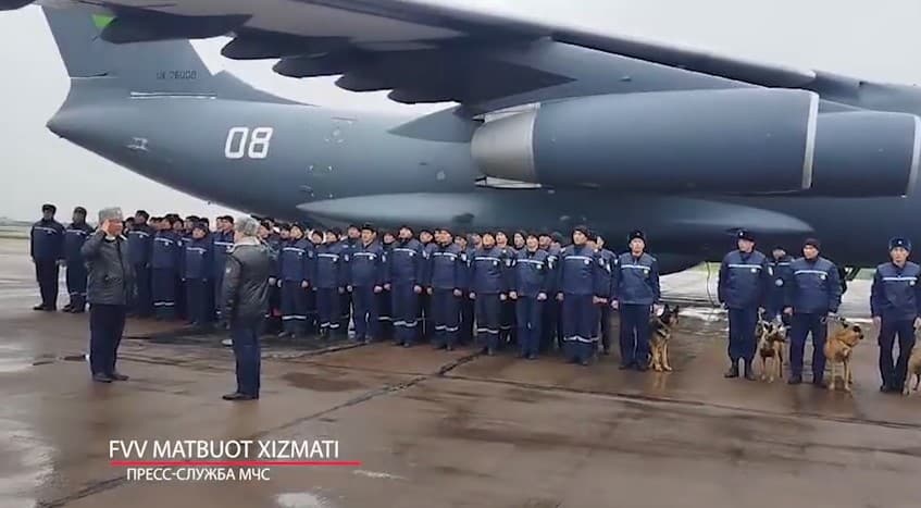 Detachment of Uzbek MES returns after 18-day search and rescue operations in Türkiye