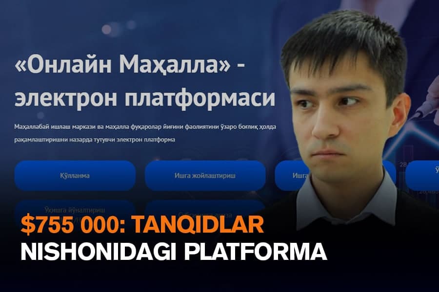8,4 mlrd so‘mlik platforma: Mahallabay ishlash agentligi nima deydi?
