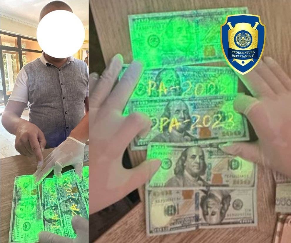 Qashqadaryo viloyati qurilish boshqarmasi shu’ba boshlig‘i pora bilan ushlandi