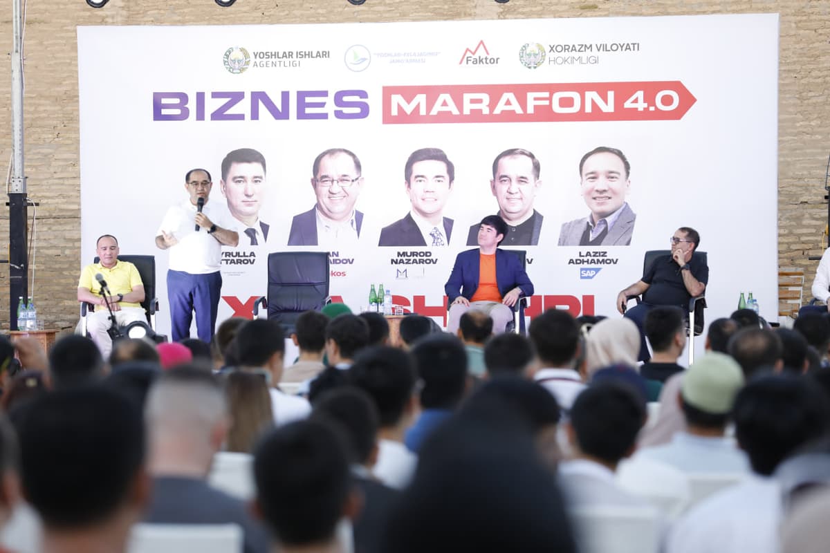 Xiva, Nukus, Termiz, Shahrisabz, Olmaliq shaharlarida o‘tkazilgan “Biznes Marafon” tadbirlarida 10 mingdan ortiq yoshlar ishtirok etishdi
