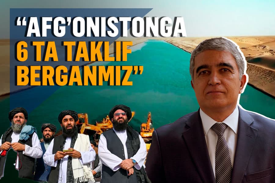 «Bu ishda boshqa kuchlar ham bor» – Suv xo‘jaligi vaziri Qo‘shtepa kanali loyihasi haqida