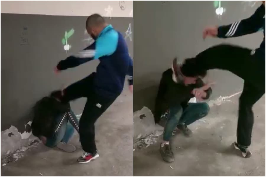 Видео жестокого избиения молодого парня появилось в соцсетях
