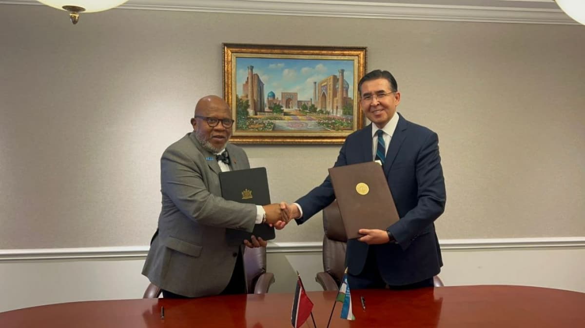 Uzbekistan establishes diplomatic relations with Trinidad and Tobago