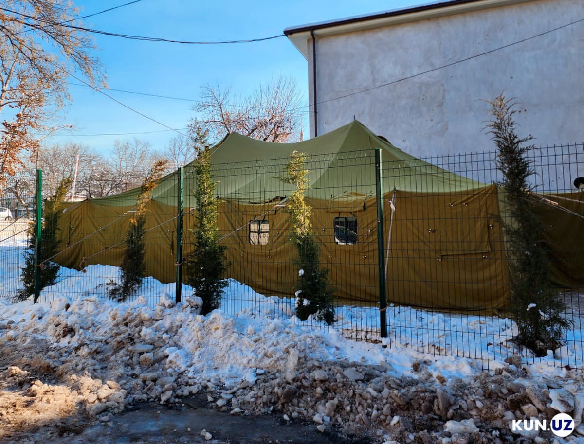 Mudofaa vazirligi Toshkentda fuqarolar uchun isitish punktlarini tashkil qildi