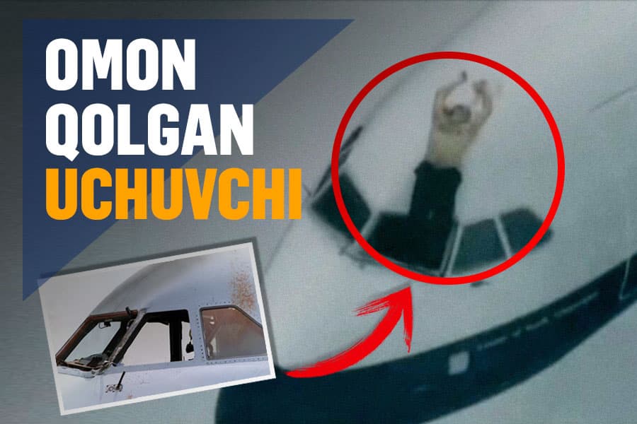 Taqdir g‘aroyibotlari: samolyotning old oynasidan chiqib ketgan uchuvchi qanday tirik qolgandi?